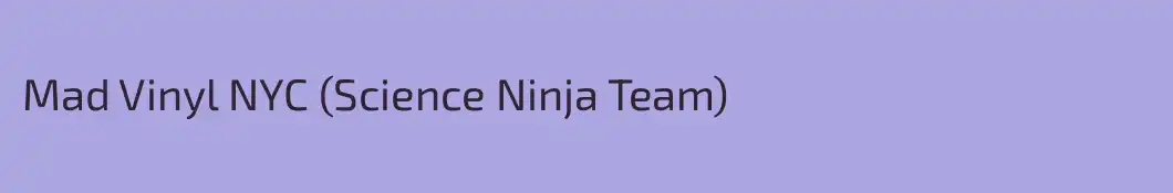 Mad Vinyl NYC (Science Ninja Team)